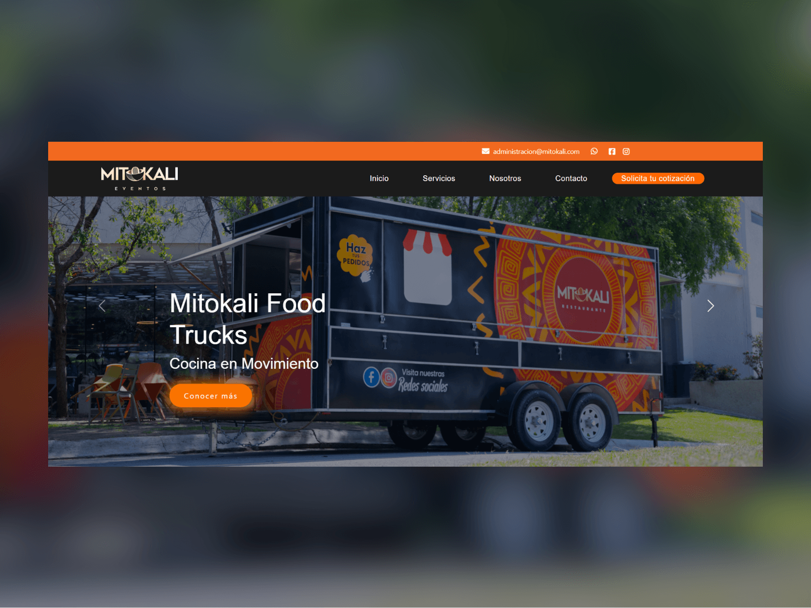 Captura de pantalla del proyecto Mitokali